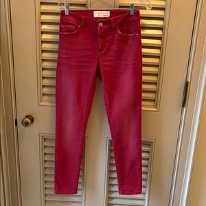 Two Lives Red Skinny Women's Jeans